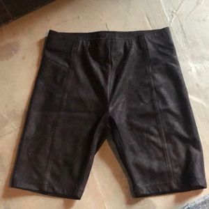 Free People Heatwave Bike Shorts Faux Suede